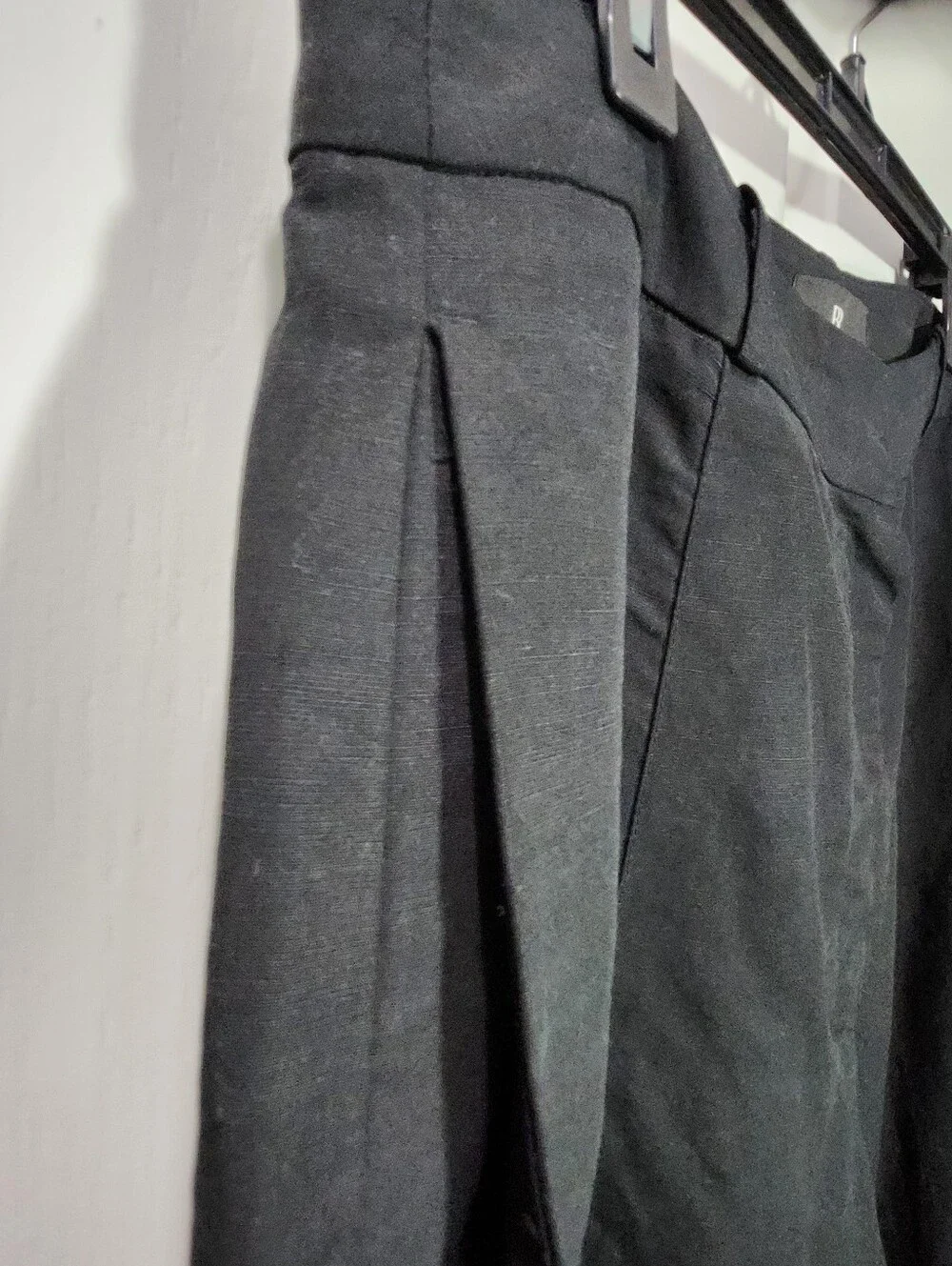 Banana Republic Tencel Linen Blend Relaxed Utility Pants Size 14 Black